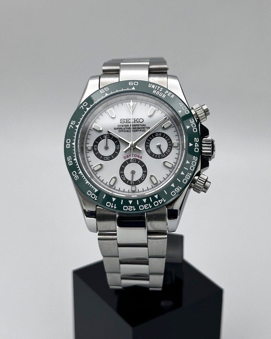TONA MOD | Chronograph mit grüner Lünette – 40 mm
