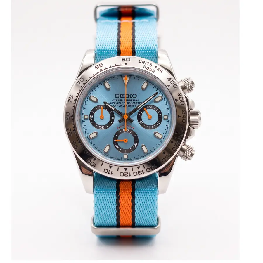 TONA MOD | Ice Blue - Gulf NATO Strap - 40 mm