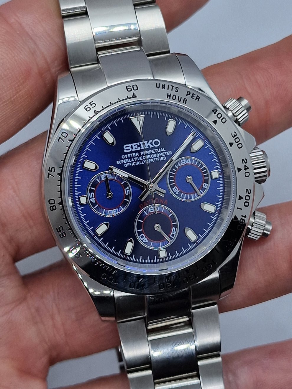 TONA MOD | Acciaio blu navy - 40 mm