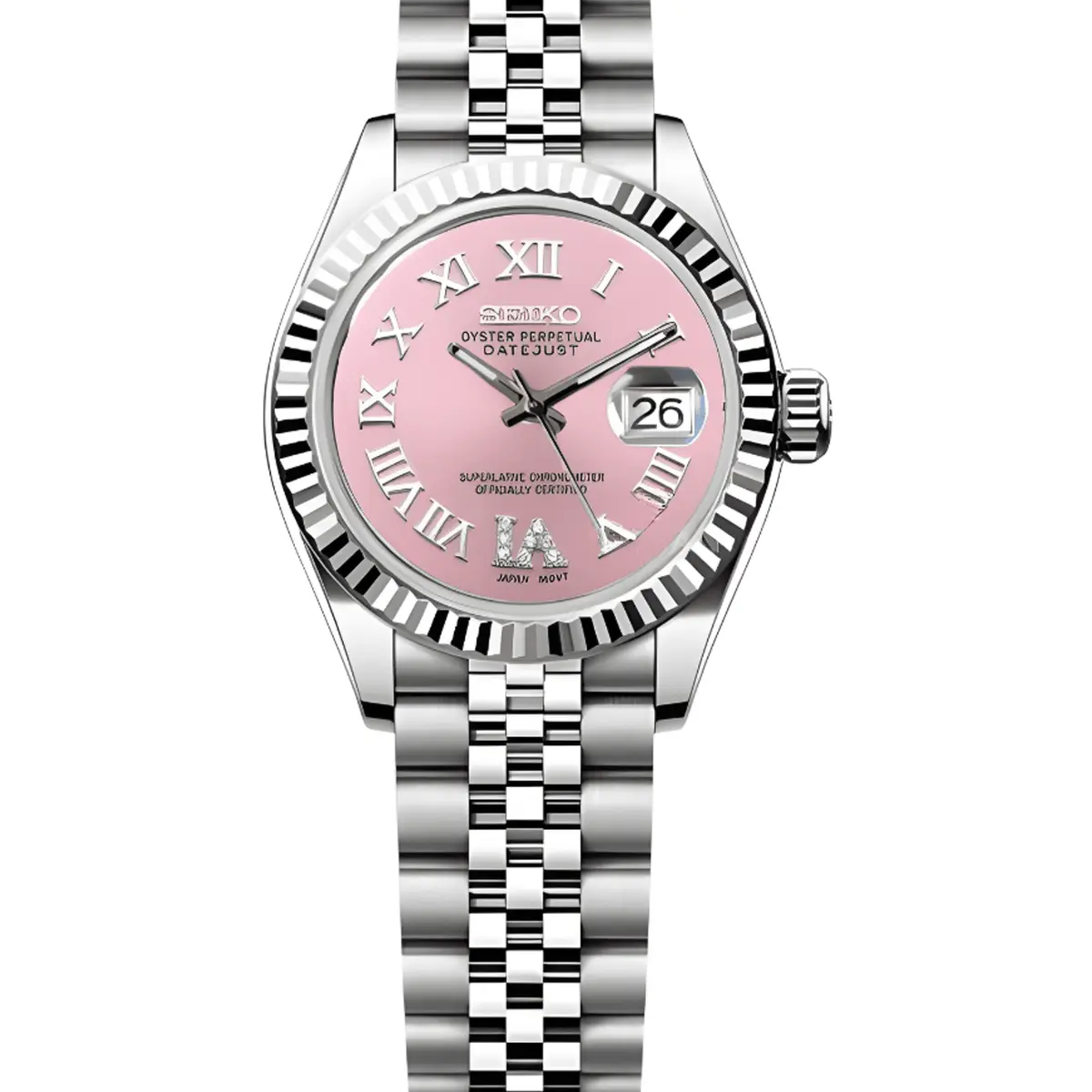 Seiko Mod Uhr DAMEN – PINK GLIMMER – MedoMods