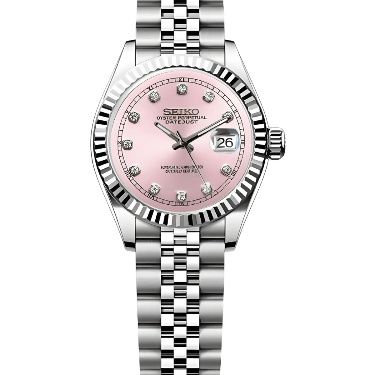 Seiko Mod Uhr ROYAL PINK JEWEL FÜR DAMEN – MedoMods