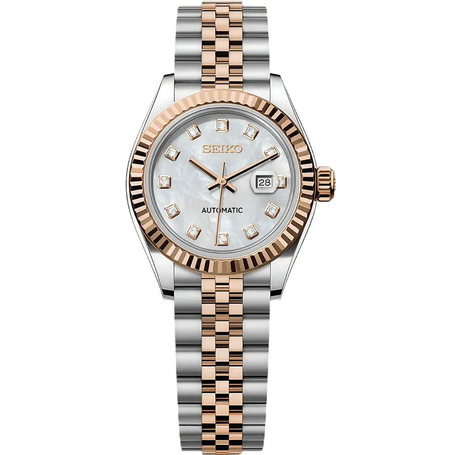 MODELO DE DOS TONOS EN ORO ROSA PARA MUJER